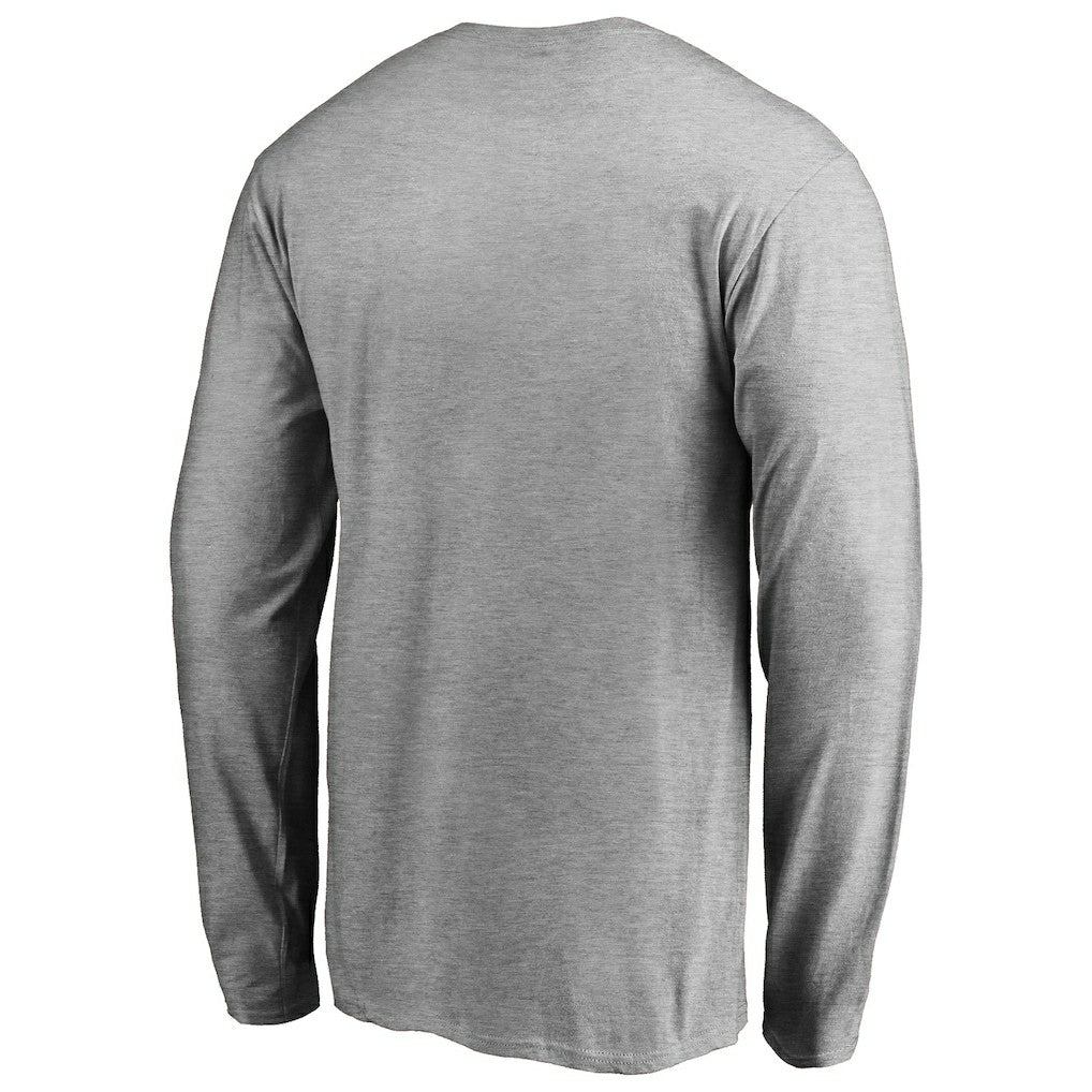Arizona Cardinals Iconic Collection On Side Stripe Long Sleeve T-Shirt Ash | NFL