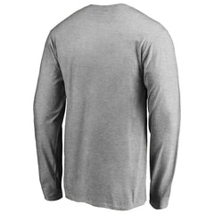 San Francisco 49ers Iconic Collection On Side Stripe Long Sleeve T-Shirt Ash | NFL