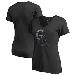 Colorado Rockies Women's X-Ray V-Neck T-Shirt - MLB