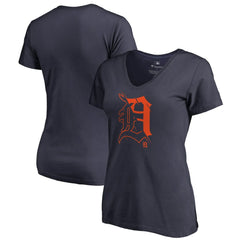 Detroit Tigers Women's X-Ray V-Neck T-Shirt - MLB