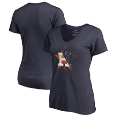 Houston Astros Women's X-Ray V-Neck T-Shirt - MLB