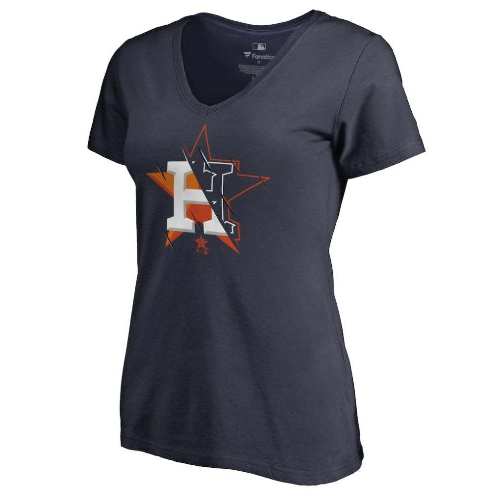 Houston Astros Women's X-Ray V-Neck T-Shirt - MLB