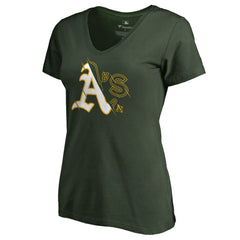 Athletics Women's X-Ray V-Neck T-Shirt - MLB