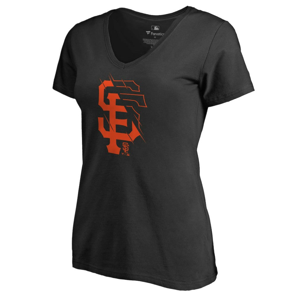 San Francisco Giants Women's X-Ray V-Neck T-Shirt - MLB