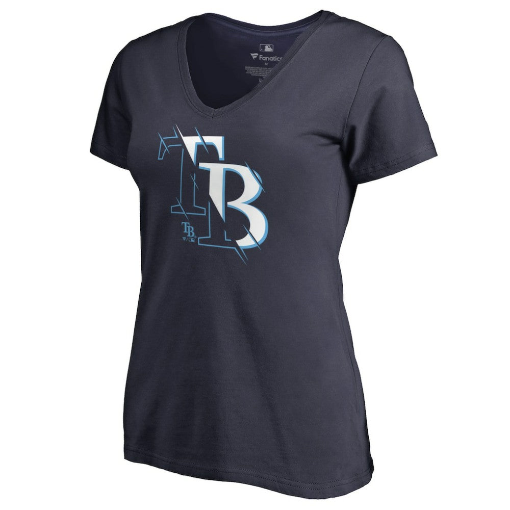 Tampa Bay Rays Women's X-Ray V-Neck T-Shirt - MLB