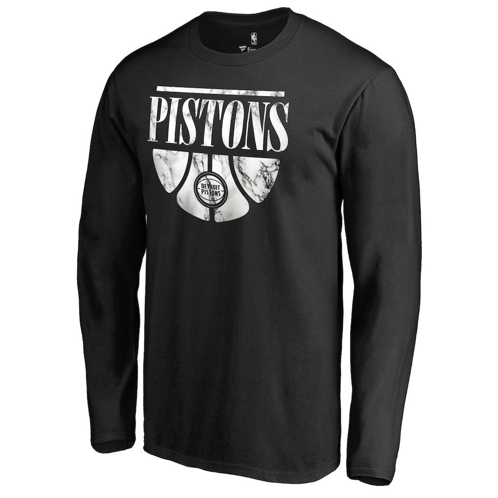 Detroit Pistons Buckets Long Sleeve T-Shirt Black - NBA
