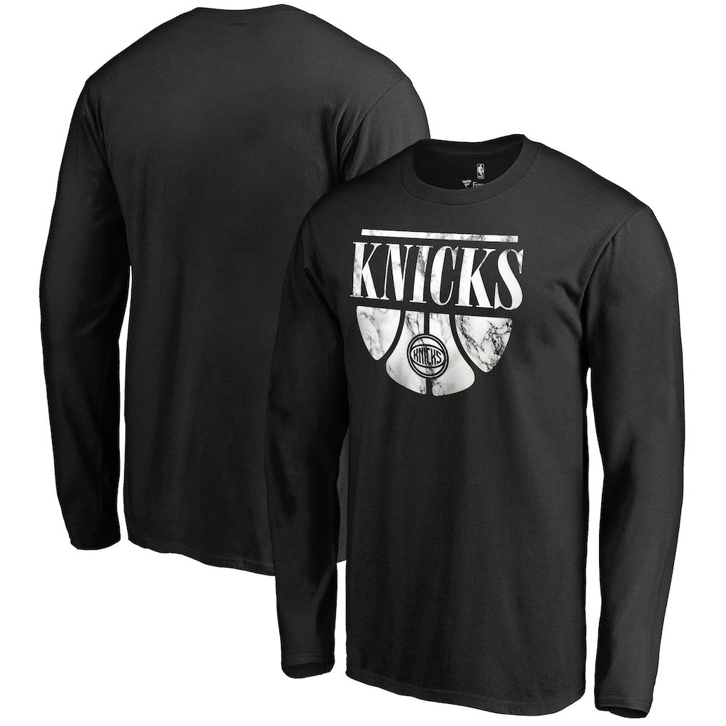 New York Knicks Buckets Long Sleeve T-Shirt Black - NBA