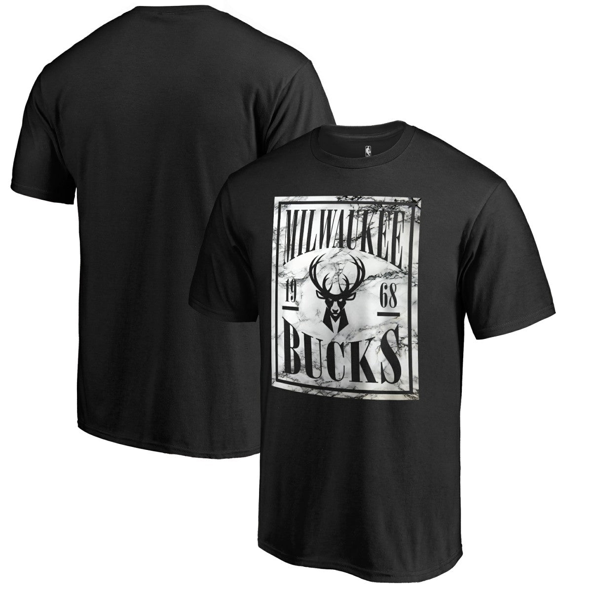 Milwaukee Bucks Black Court Vision T-Shirt - NBA