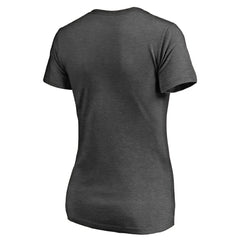 Chicago Cubs Women's Win Stripe V-Neck T-Shirt - MLB