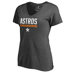 Houston Astros Women's Win Stripe V-Neck T-Shirt - MLB