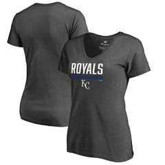 Kansas City Royals Women's Win Stripe V-Neck T-Shirt - MLB