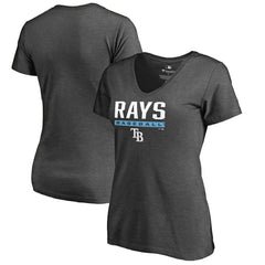 Tampa Bay Rays Women's Win Stripe V-Neck T-Shirt - MLB