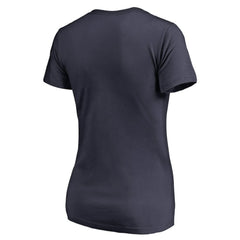 Atlanta Braves Women's Onside Stripe V-Neck T-Shirt - MLB