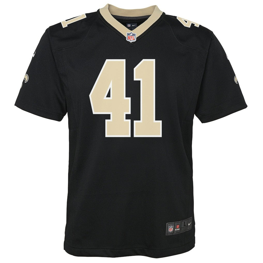 Alvin Kamara New Orleans Saints Youth Game Jersey Black | Nike for Sale