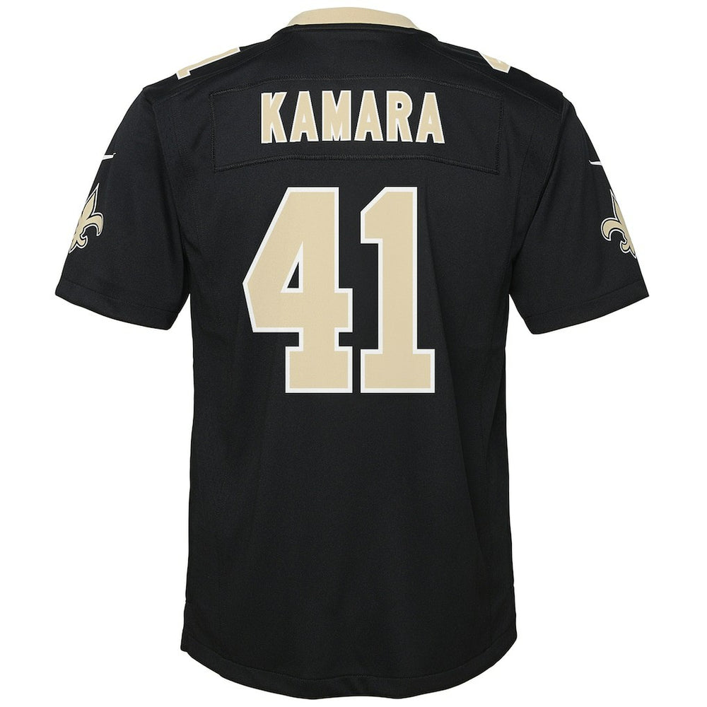 Alvin Kamara New Orleans Saints Youth Game Jersey Black | Nike for Sale