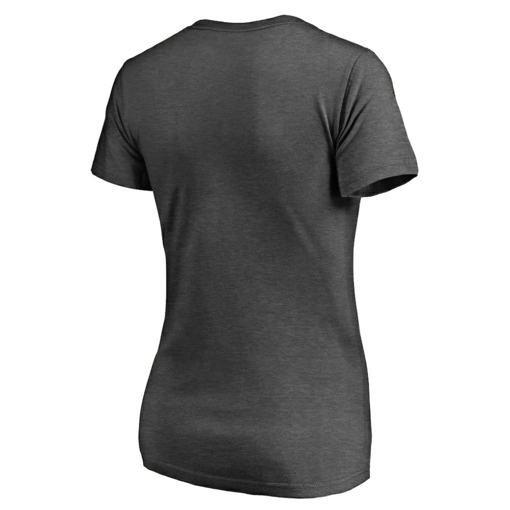 San Francisco Giants Women's Charcoal Stack V-Neck T-Shirt - MLB