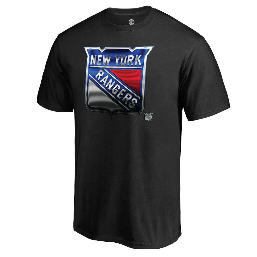 New York Rangers Personalized Midnight Mascot T-Shirt - Black - NHL