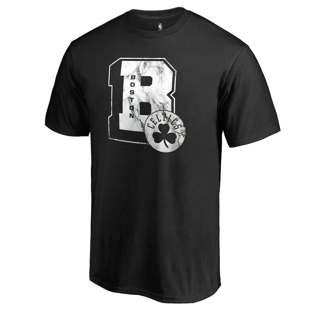 Boston Celtics Letterman T-Shirt Black - NBA