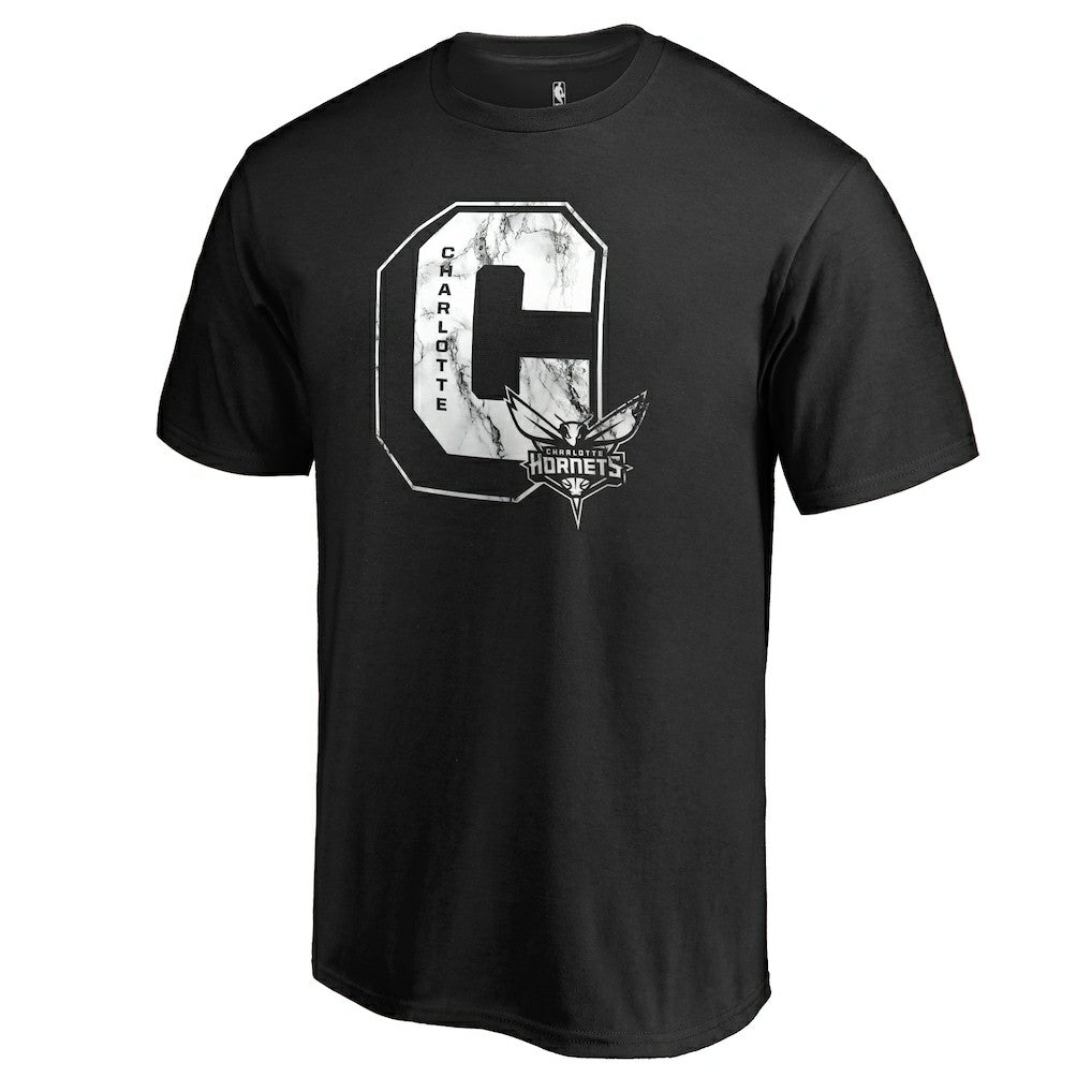 Charlotte Hornets Letterman T-Shirt Black - NBA