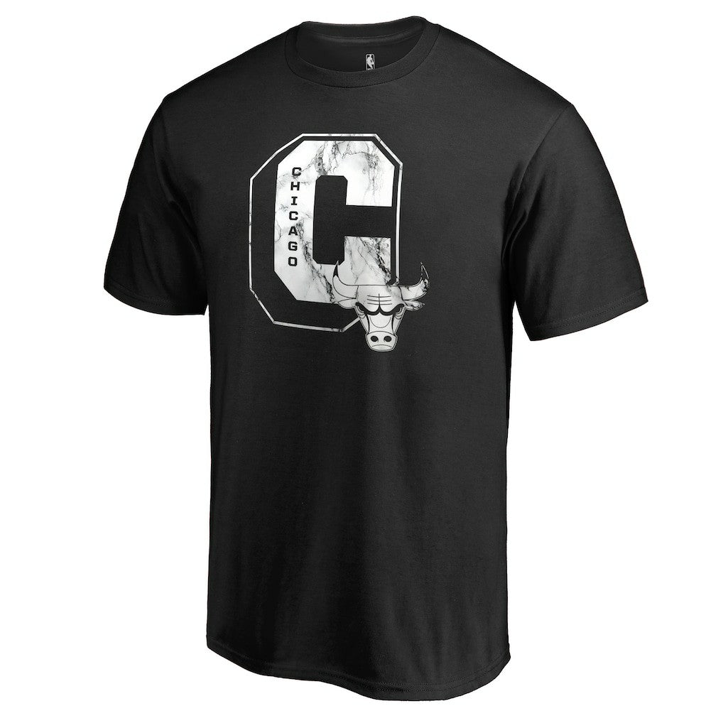 Chicago Bulls Letterman T-Shirt Black - NBA