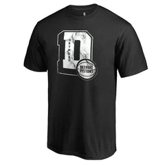 Detroit Pistons Letterman T-Shirt Black - NBA