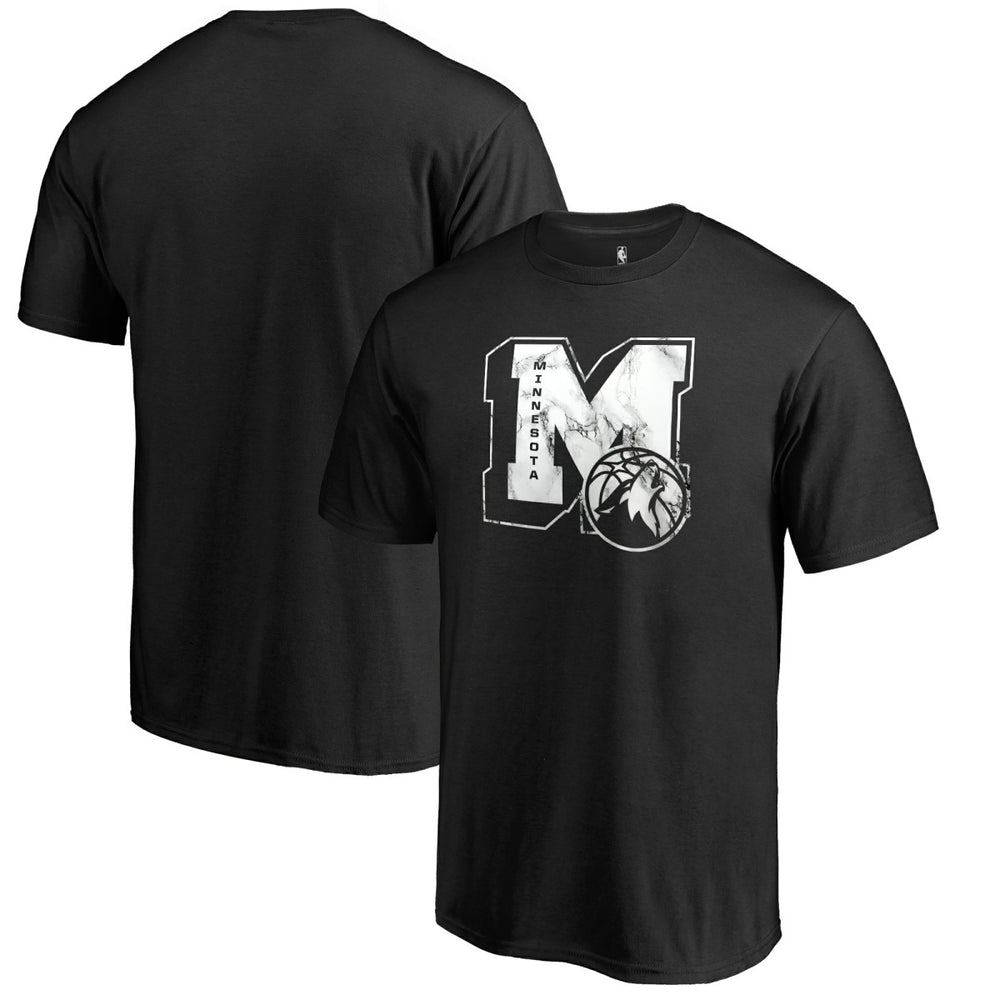 Minnesota Timberwolves Letterman T-Shirt Black - NBA