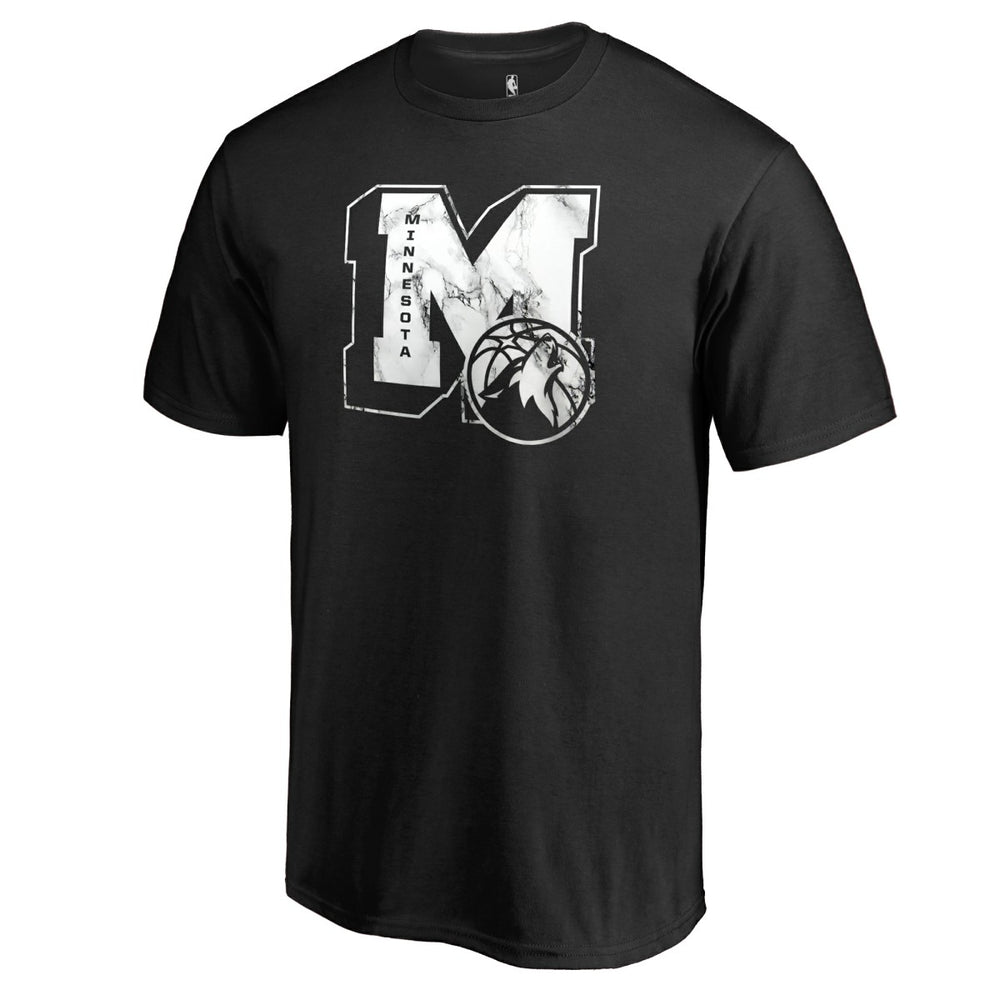 Minnesota Timberwolves Letterman T-Shirt Black - NBA