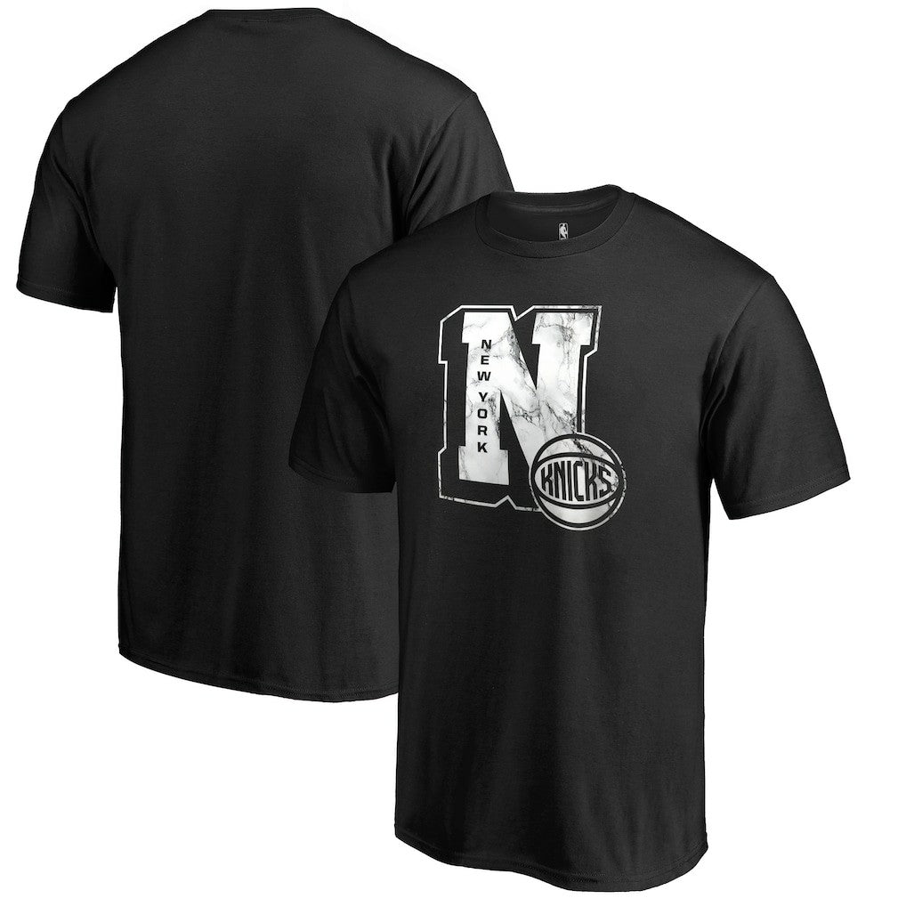 New York Knicks Letterman T-Shirt Black - NBA