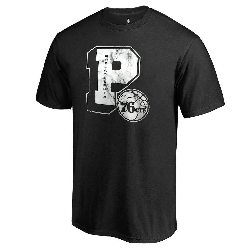Philadelphia 76ers Letterman T-Shirt Black - NBA