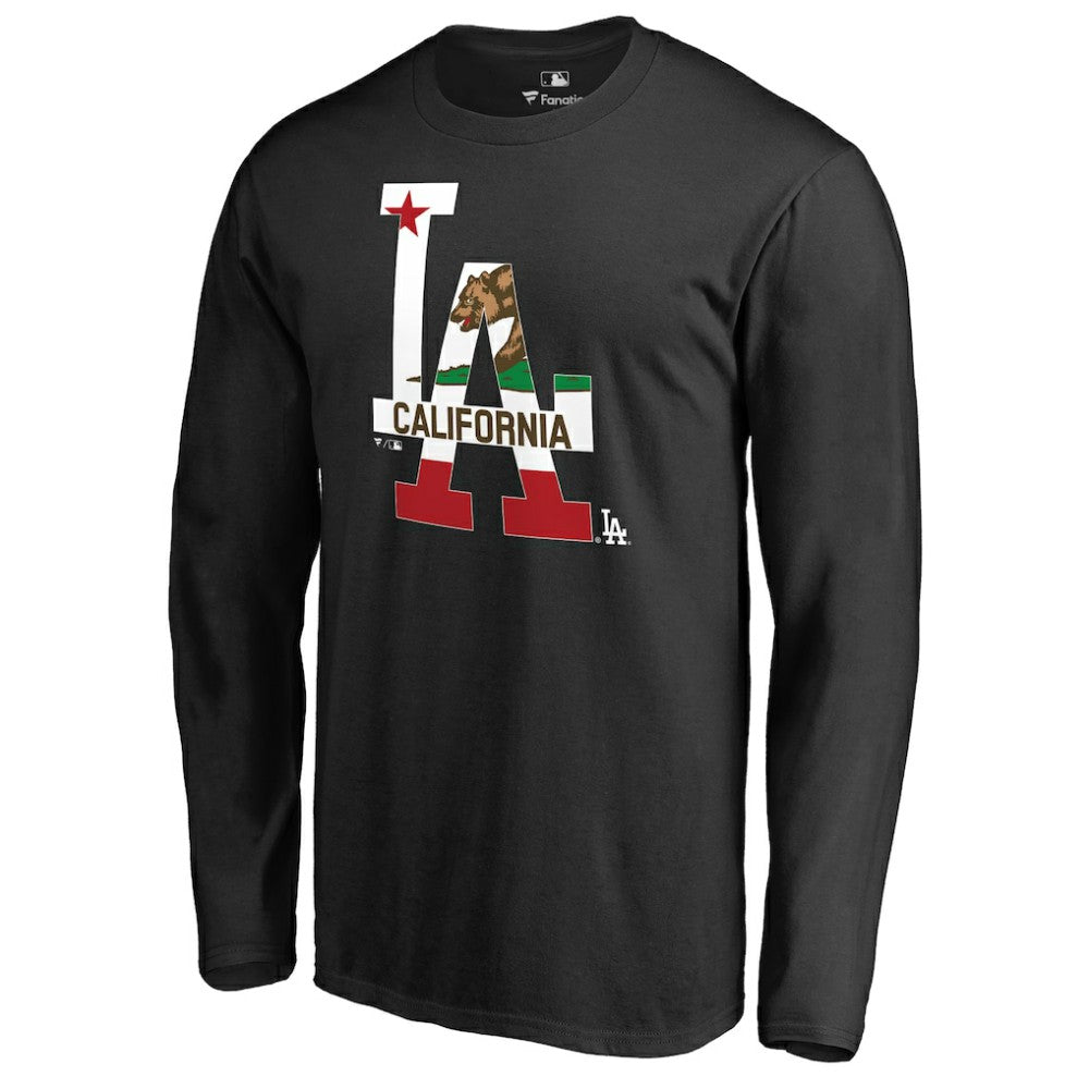 Los Angeles Dodgers Hometown Collection Cali Flag Long Sleeve T-Shirt - MLB