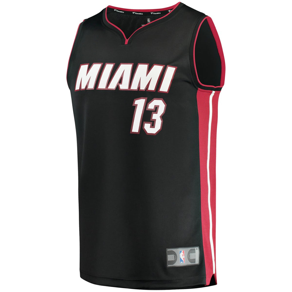 Bam Adebayo Miami Heat Fast Break Replica Player Jersey Icon Edition Black - NBA