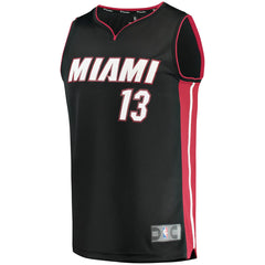Bam Adebayo Miami Heat Fast Break Replica Player Jersey Icon Edition Black - NBA