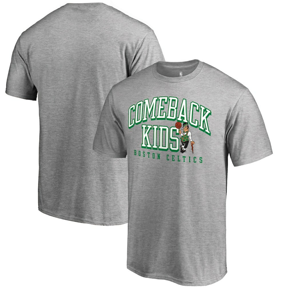 Boston Celtics Comeback Kids T-Shirt Heathered Gray - NBA