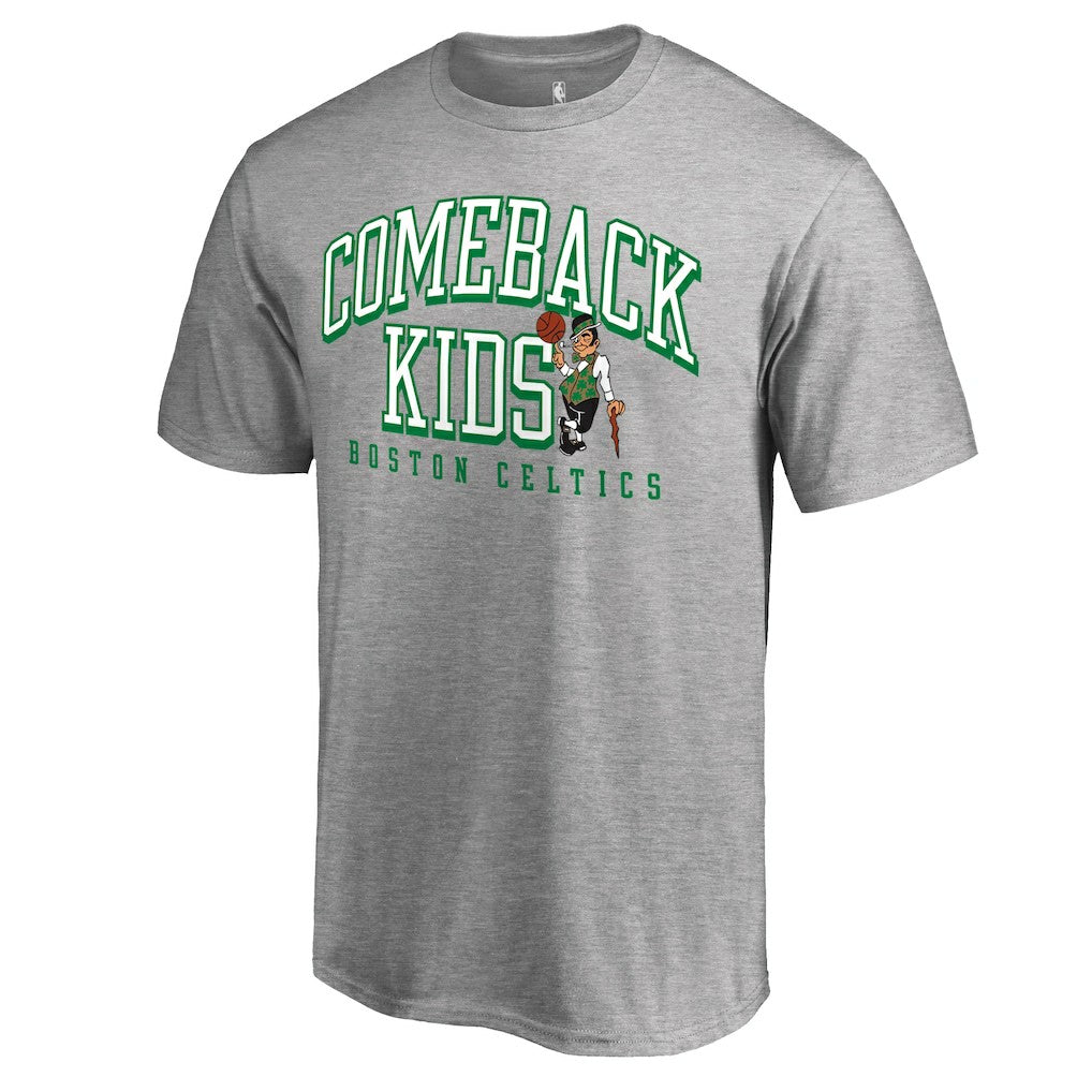 Boston Celtics Comeback Kids T-Shirt Heathered Gray - NBA
