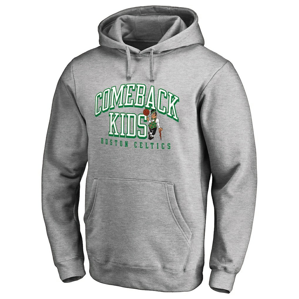 Boston Celtics Comeback Kids Pullover Hoodie Heathered Gray - NBA