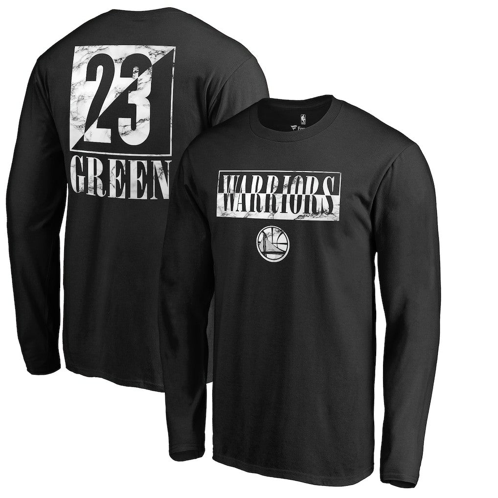 Draymond Green Golden State Warriors Yin & Yang Name and Number Long Sleeve T-Shirt Black - NBA