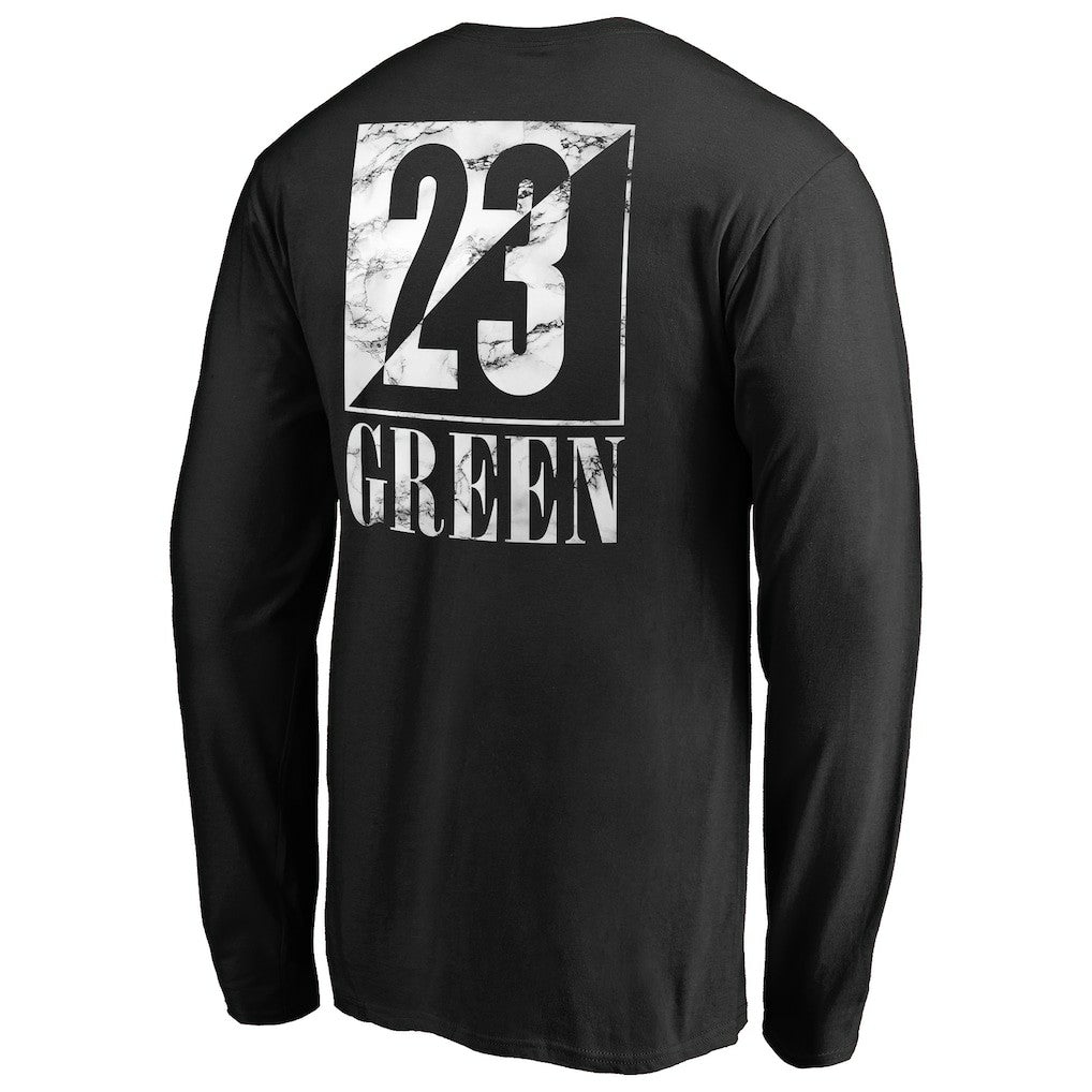 Draymond Green Golden State Warriors Yin & Yang Name and Number Long Sleeve T-Shirt Black - NBA