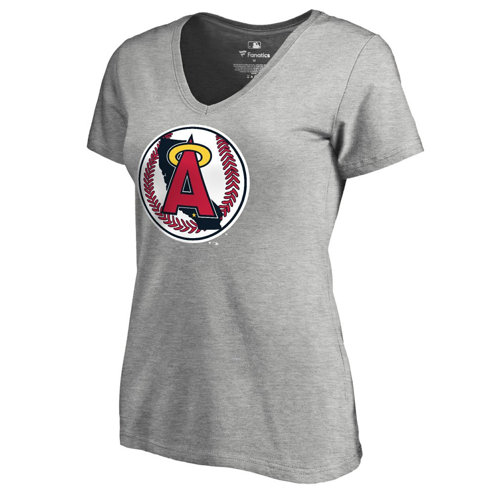 California Angels Women's Cooperstown Collection Vintage Forbes V-Neck T-Shirt - MLB