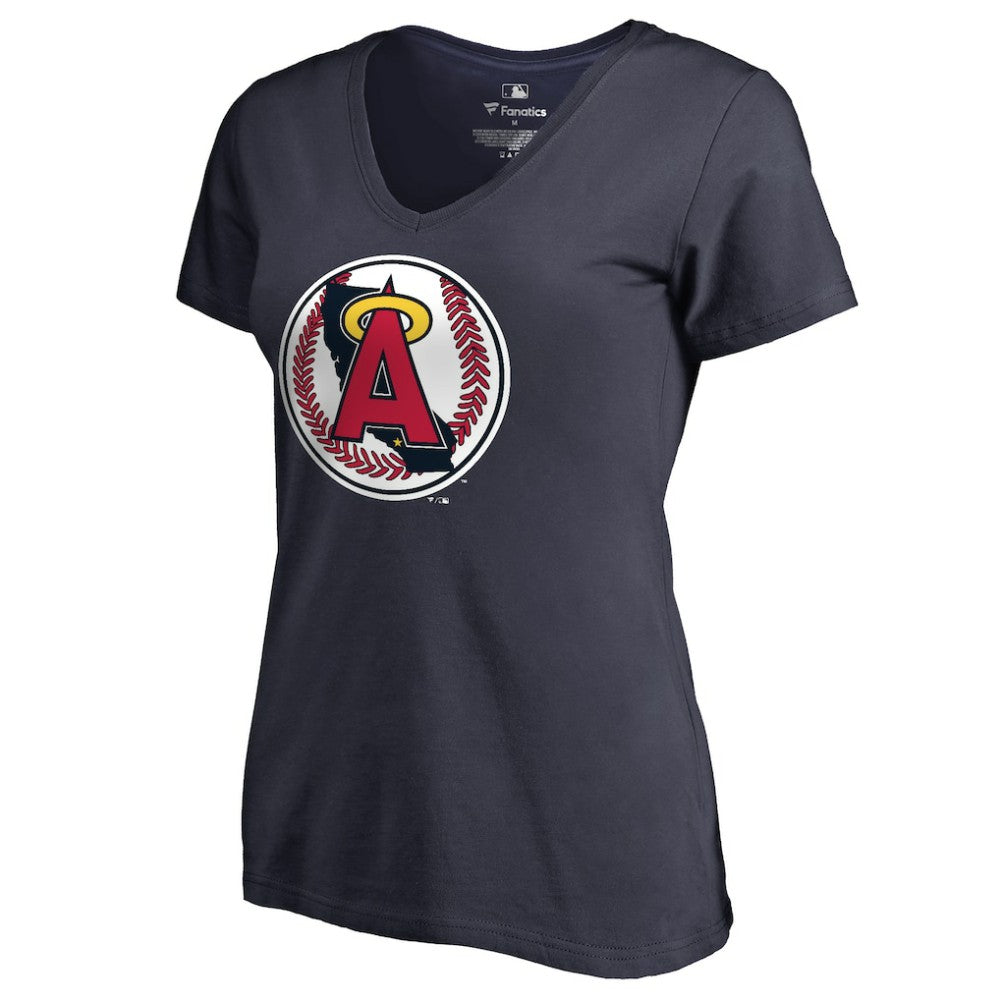 California Angels Women's Cooperstown Collection Vintage Forbes V-Neck T-Shirt - MLB