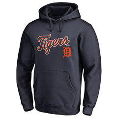 Detroit Tigers Team Lockup Fitted Pullover Hoodie - MLB