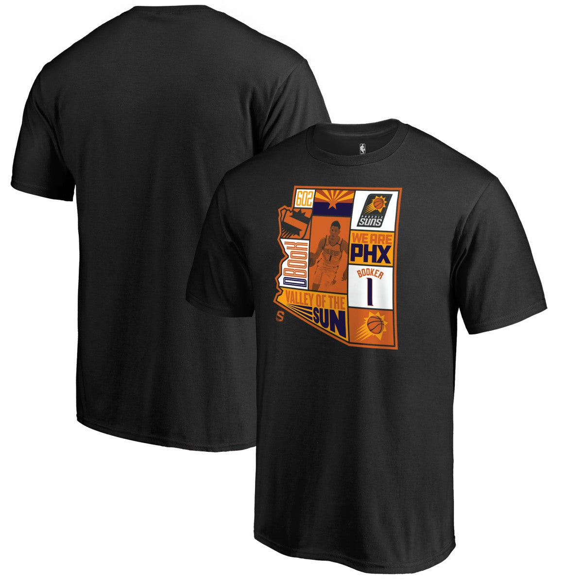 Devin Booker Phoenix Suns Player State T-Shirt Black - NBA
