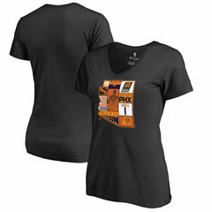 Devin Booker Phoenix Suns Women's Player State V-Neck T-Shirt Black - NBA