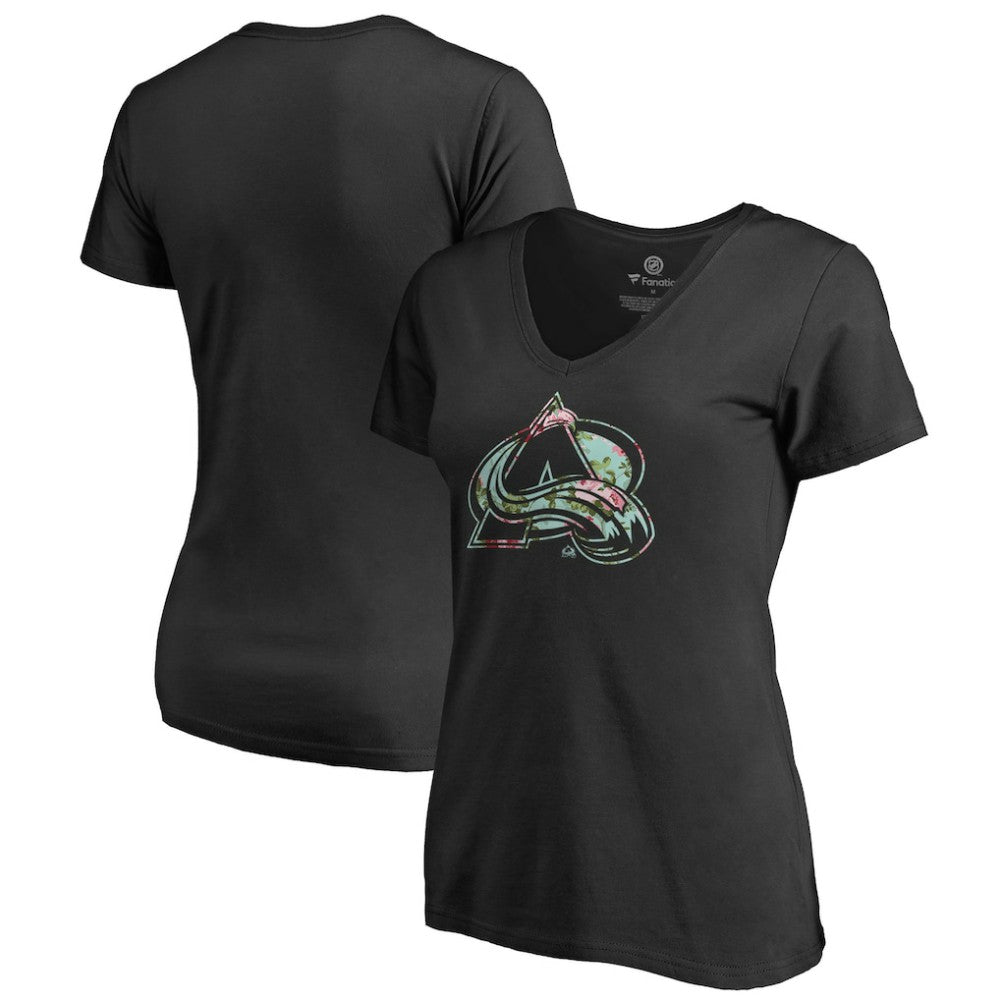Colorado Avalanche Women's Lovely V-Neck T-Shirt - Black - NHL