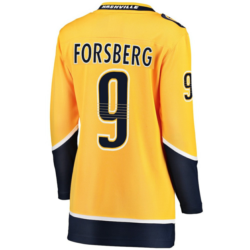Filip Forsberg Nashville Predators Fanatics Women's Breakaway Player Jersey - Gold - NHL