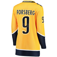 Filip Forsberg Nashville Predators Fanatics Women's Breakaway Player Jersey - Gold - NHL