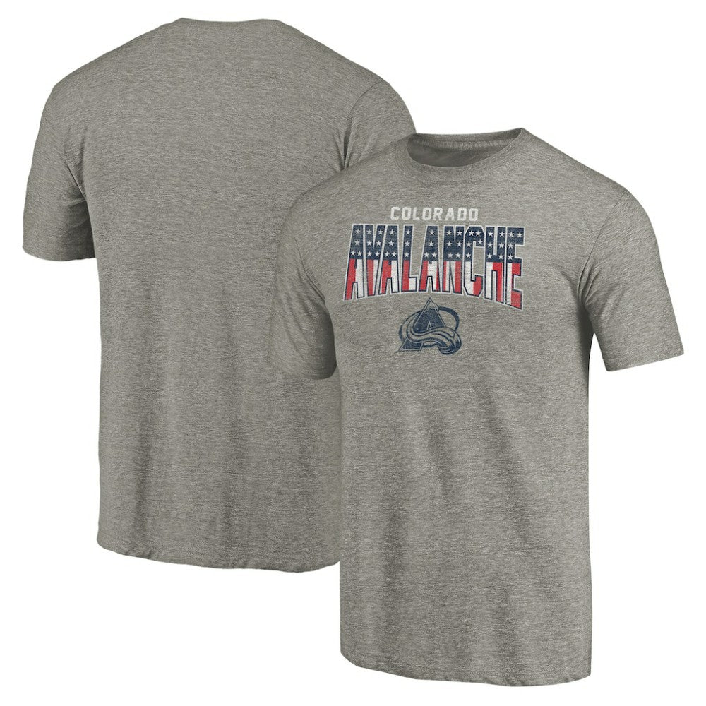 Colorado Avalanche Freedom Tri-Blend T-Shirt - Heathered Gray - NHL