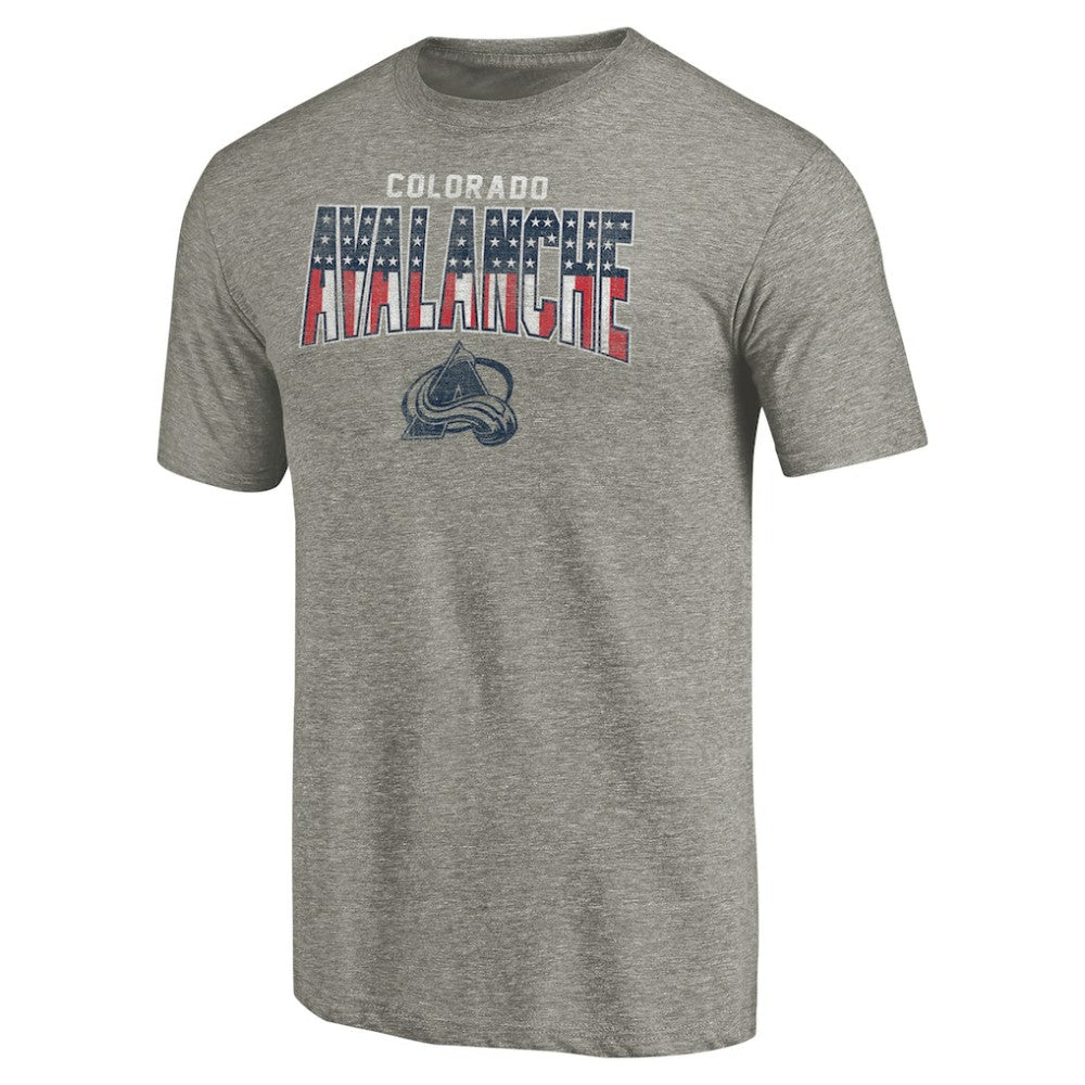 Colorado Avalanche Freedom Tri-Blend T-Shirt - Heathered Gray - NHL