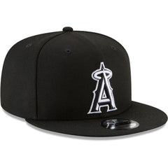 Los Angeles Angels New Era Black & White 9FIFTY Snapback Hat - MLB