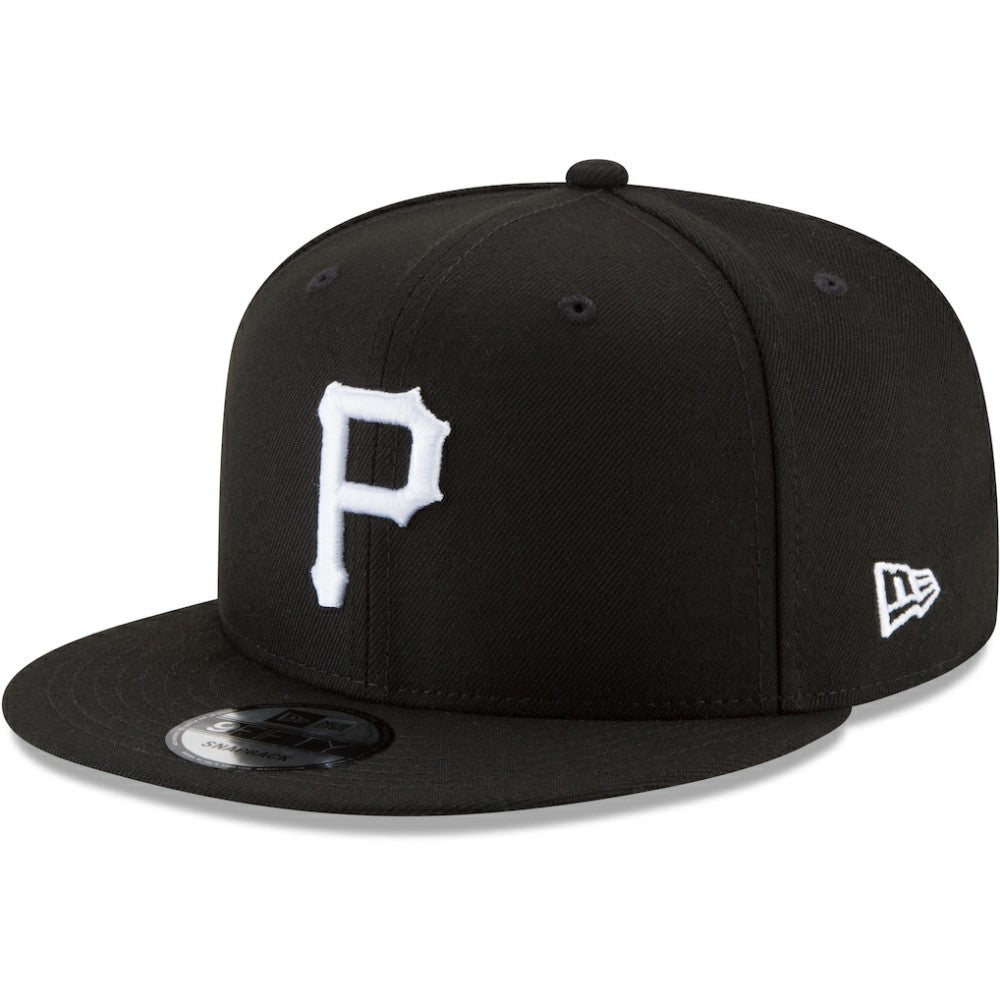 Pittsburgh Pirates New Era Black & White 9FIFTY Snapback Hat - MLB