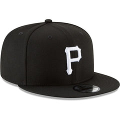 Pittsburgh Pirates New Era Black & White 9FIFTY Snapback Hat - MLB